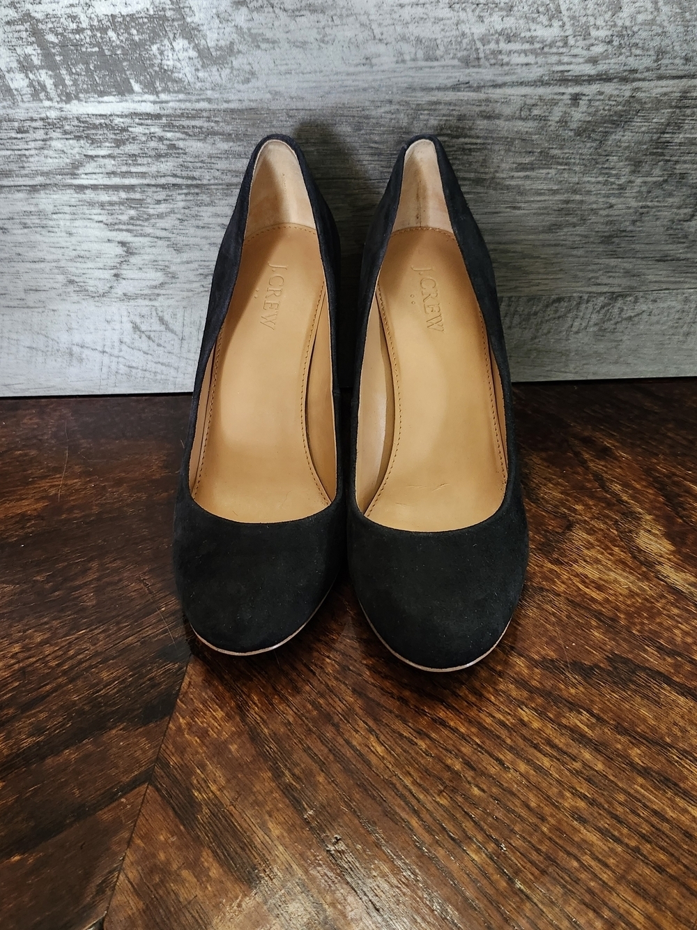 J. Crew Women's Black Suede Classic Pump. Sz 7.5